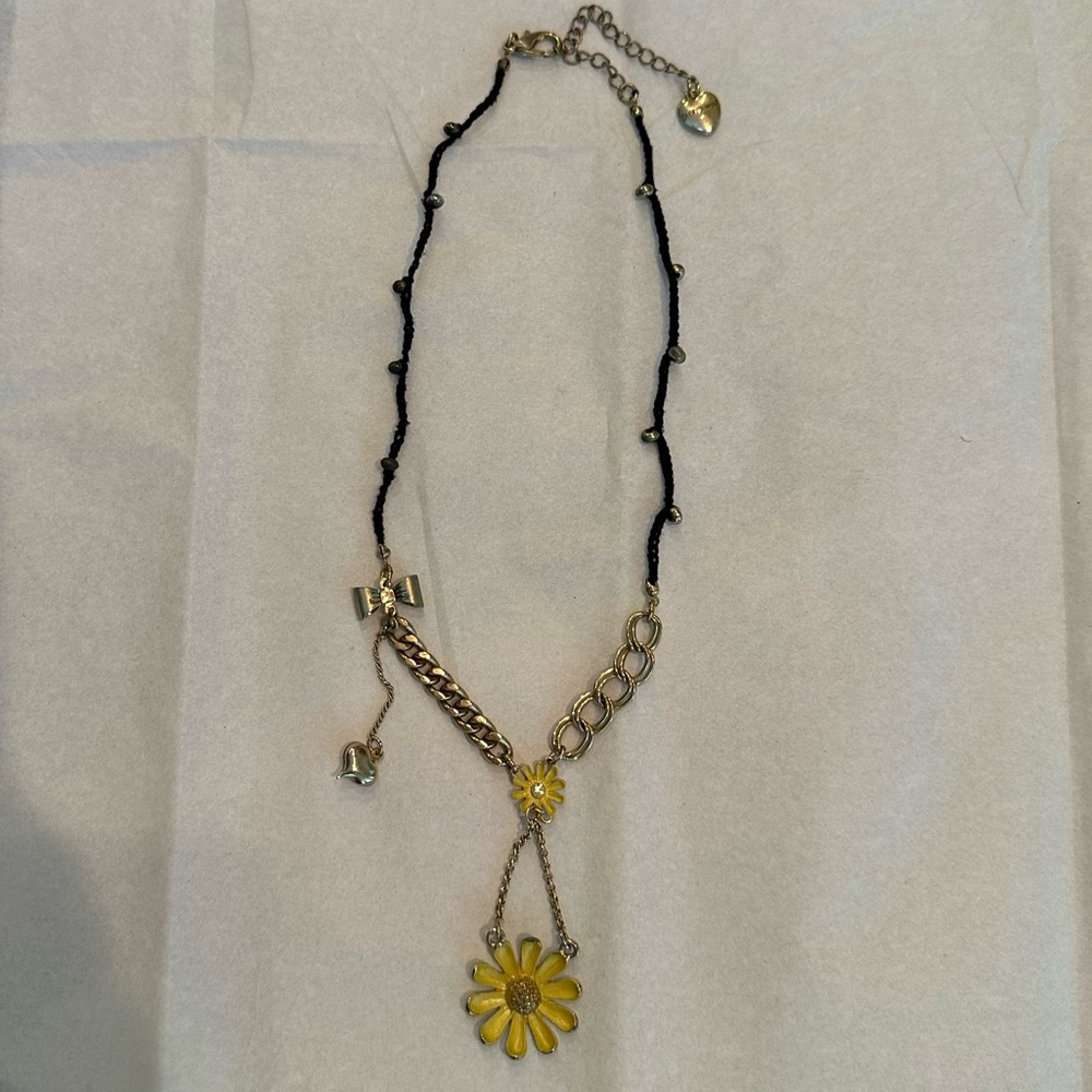 Betsey Johnson Sunflower Necklace